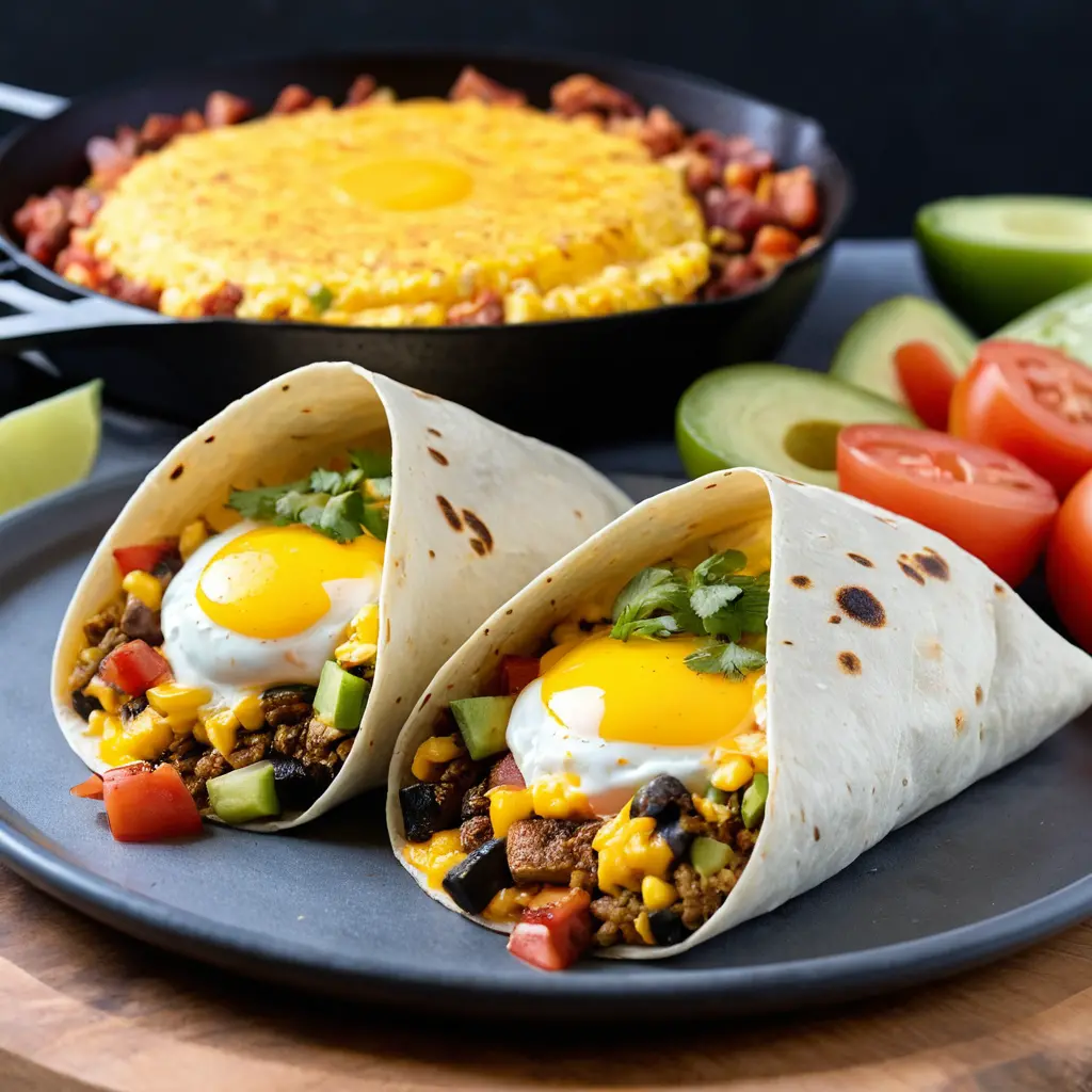 Breakfast Burritos with a Blackstone Sizzle