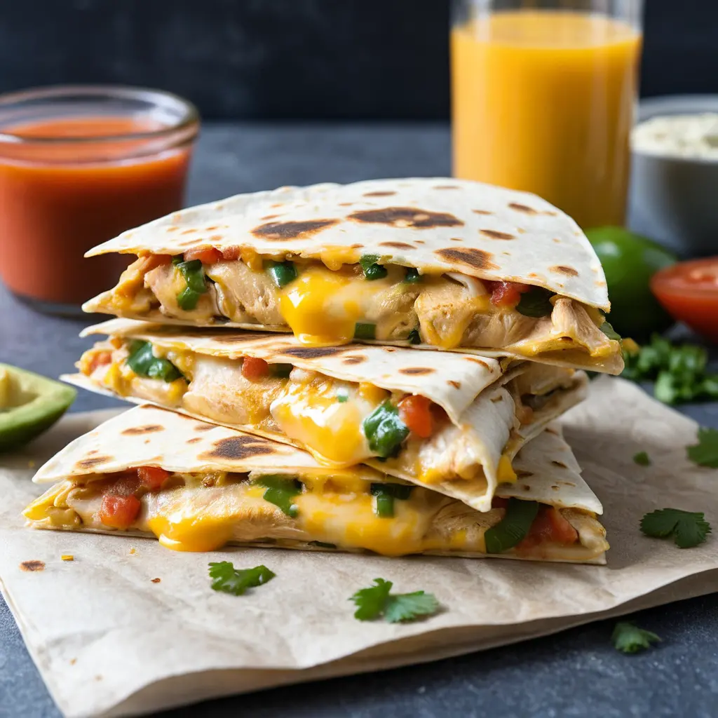 Chicken Breakfast Quesadilla