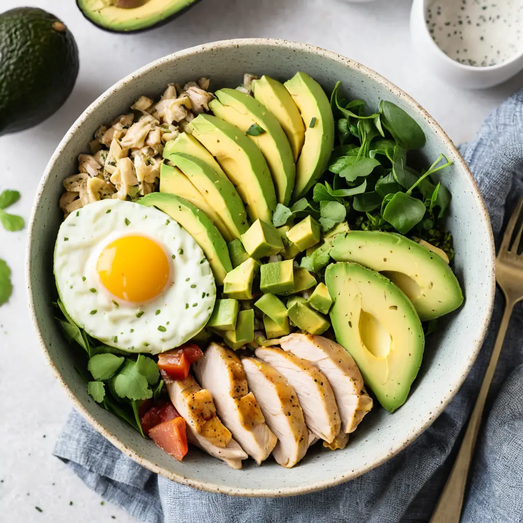 Chicken and Avocado Breakfast Bowl