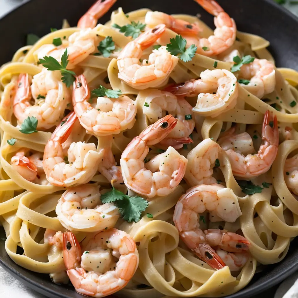 Creamy Garlic Shrimp Pasta