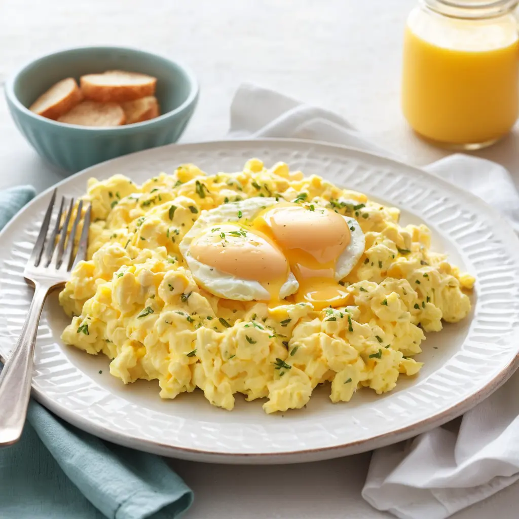 FLUFFY SCRAMBLED EGGS