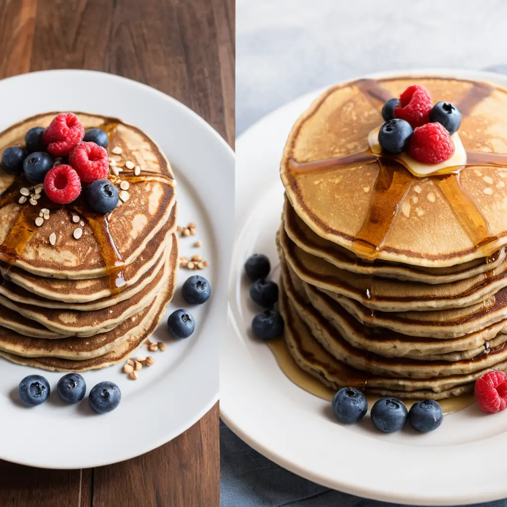 What is the difference between buckwheat pancakes and regular pancakes