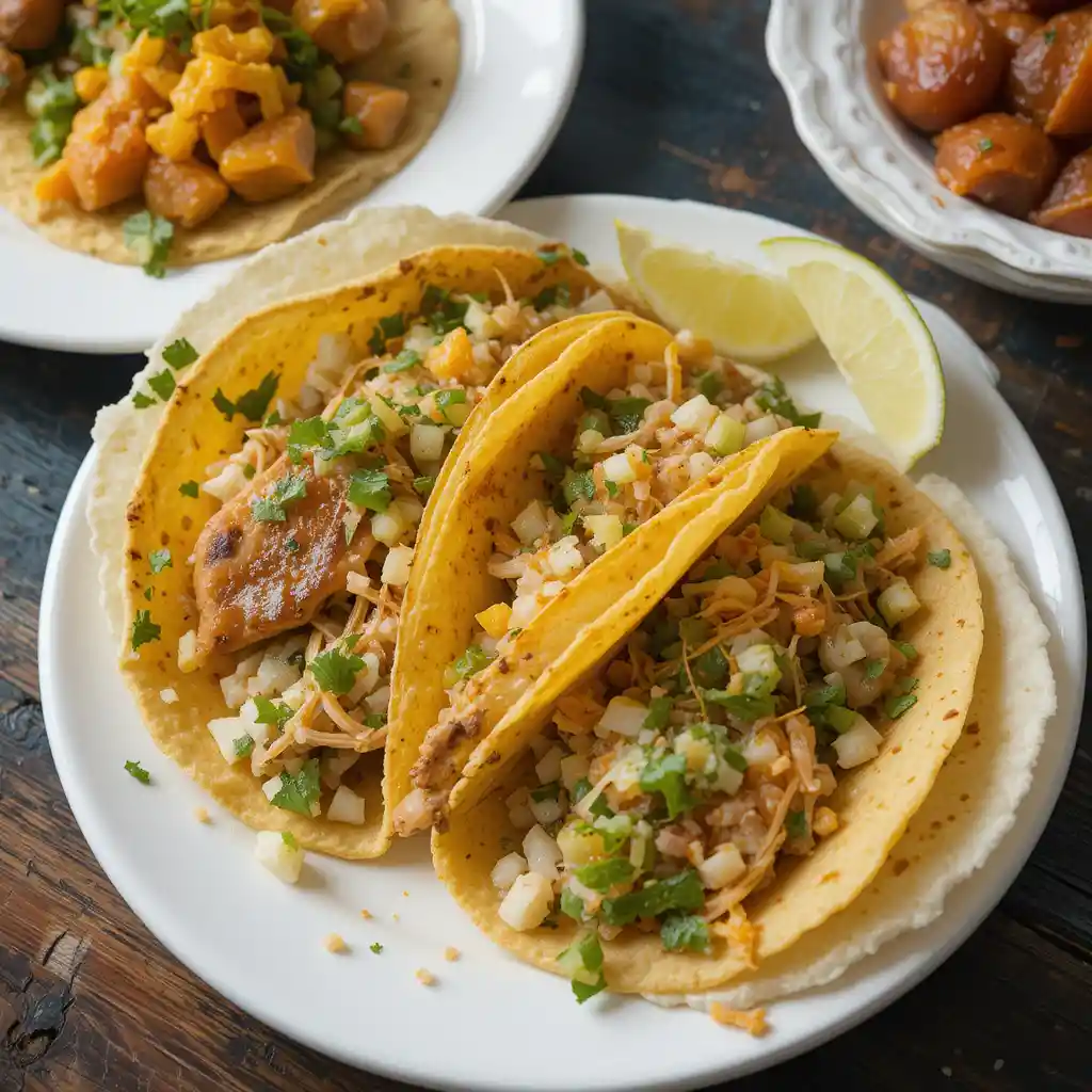 fish tacos and side dishes