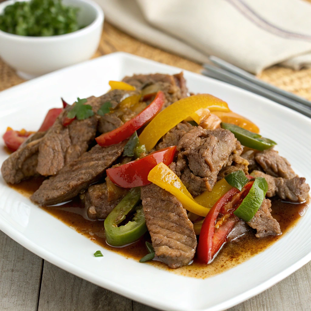 Crockpot Pepper Steak