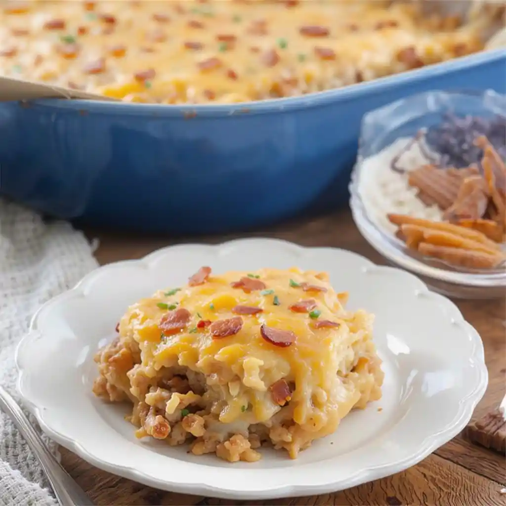Ranch Bacon Cheeseburger Casserole