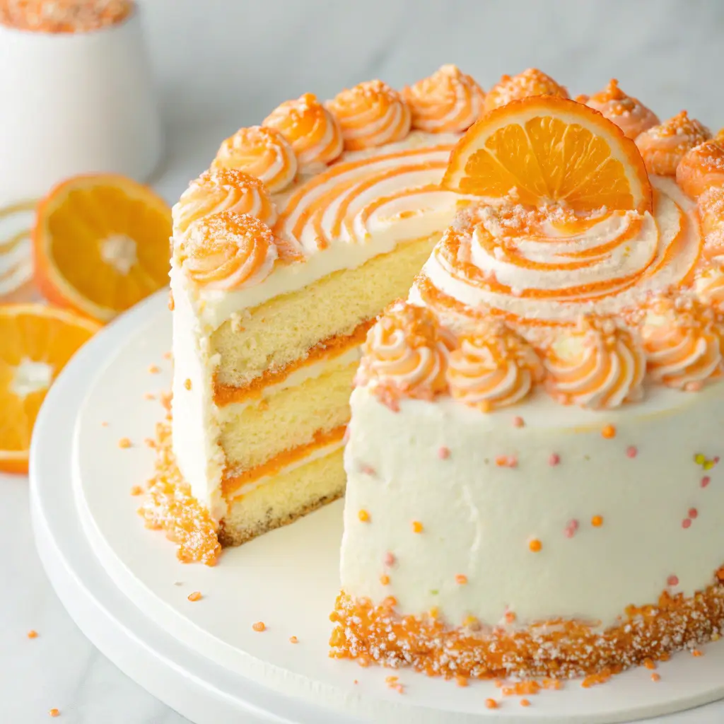 Irresistibly Delicious Creamsicle Cake Recipe for the Perfect Summer Treat 2 Creamsicle Cake