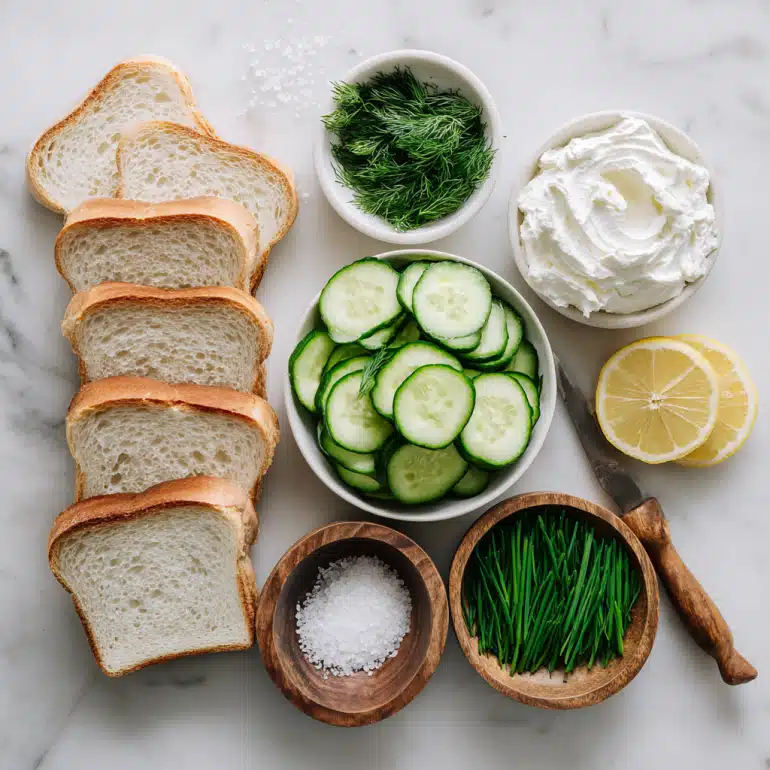 cucumber sandwich ingredients