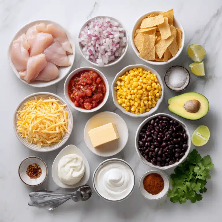 Quick and Easy Creamy Chicken Tortilla Soup: A Family Favorite! 5 ingredients for creamy chicken tortilla soup