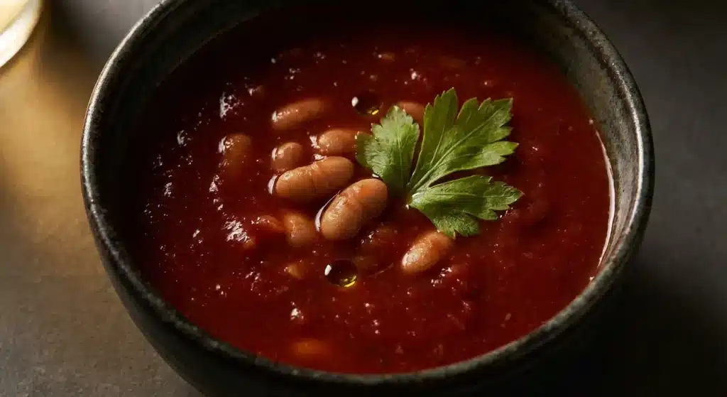 Bloody Mary Soup with Beans  recipe