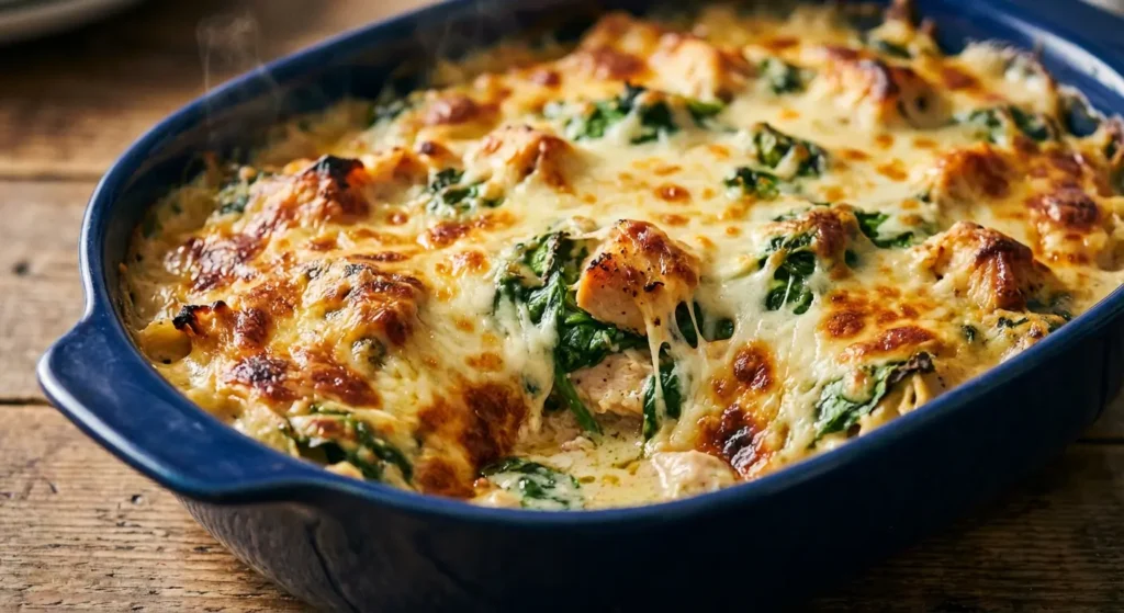 Quick Chicken, Spinach and Cheese Pasta Bake: Your Family Will Love It! 5 Chicken Spinach and Cheese Pasta recipe