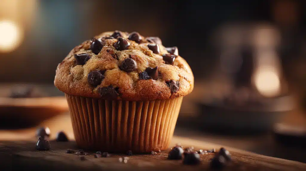 Chocolate chip banana muffins SERVING
