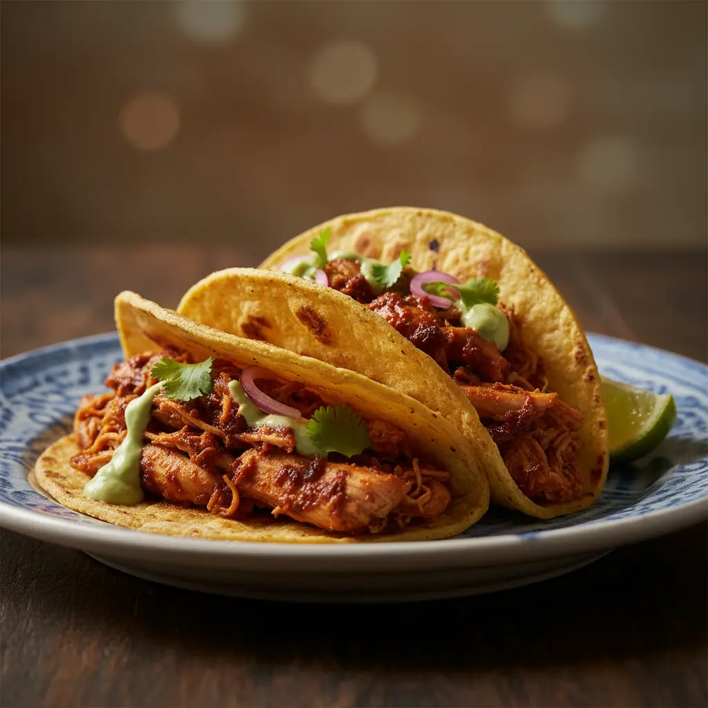 EASY Crockpot Chicken Tacos