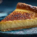 Classic egg custard pie with a smooth, creamy filling and golden baked crust.