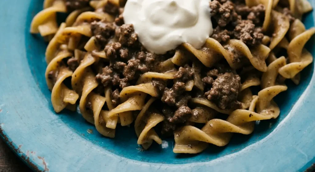 Ground Beef Stroganoff recipe