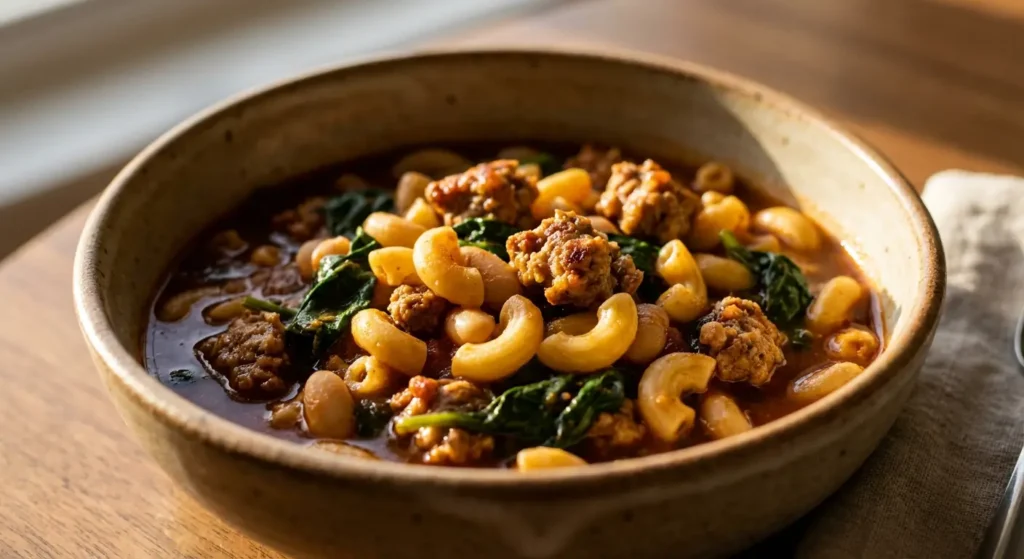 Sausage and Spinach Pasta recipe