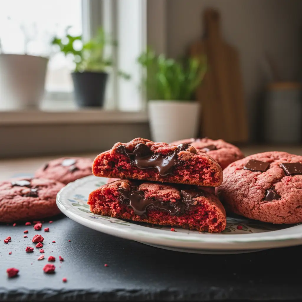 Strawberry Chocolate Chip Cookies recipe