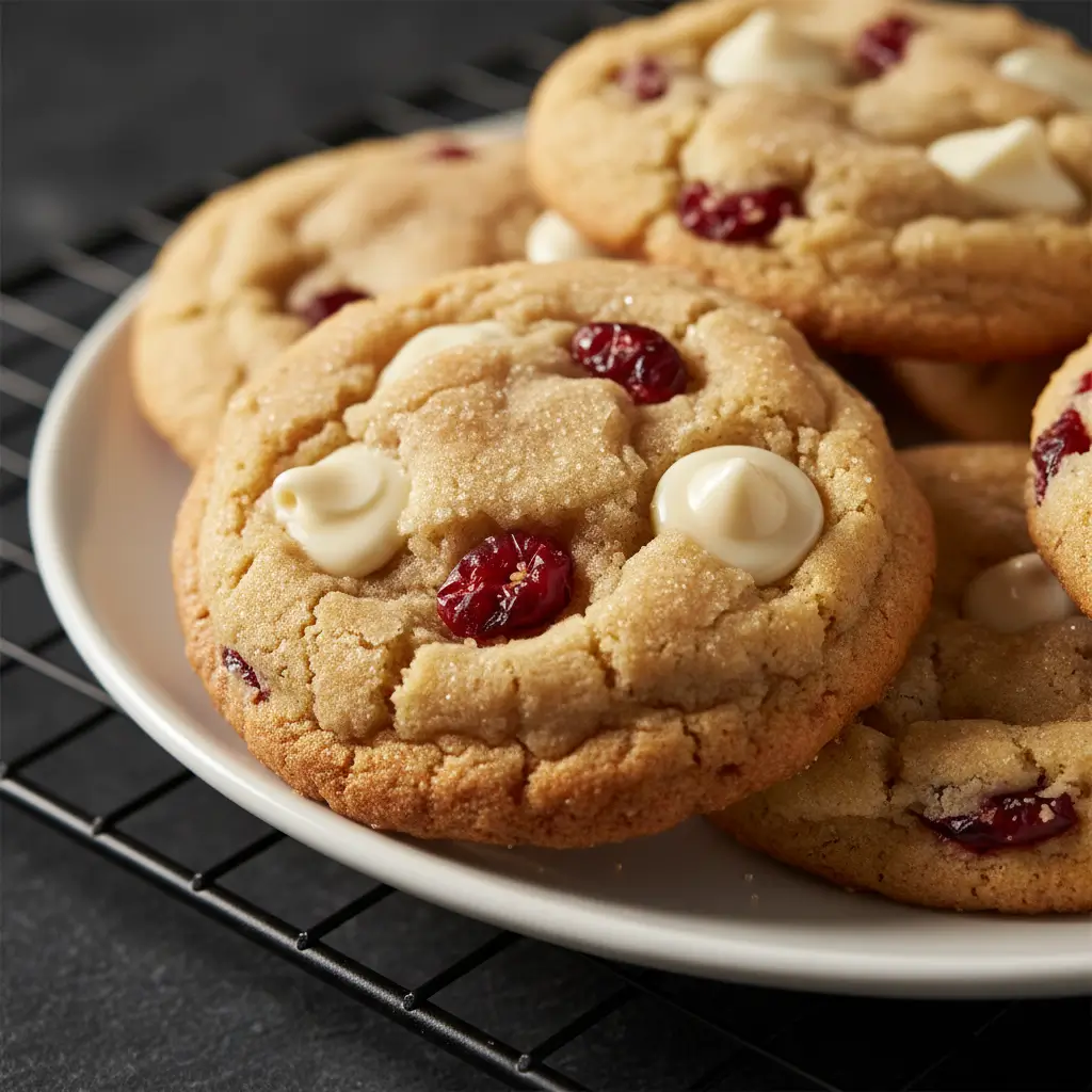 White Chocolate Cranberry Cookies recipe
