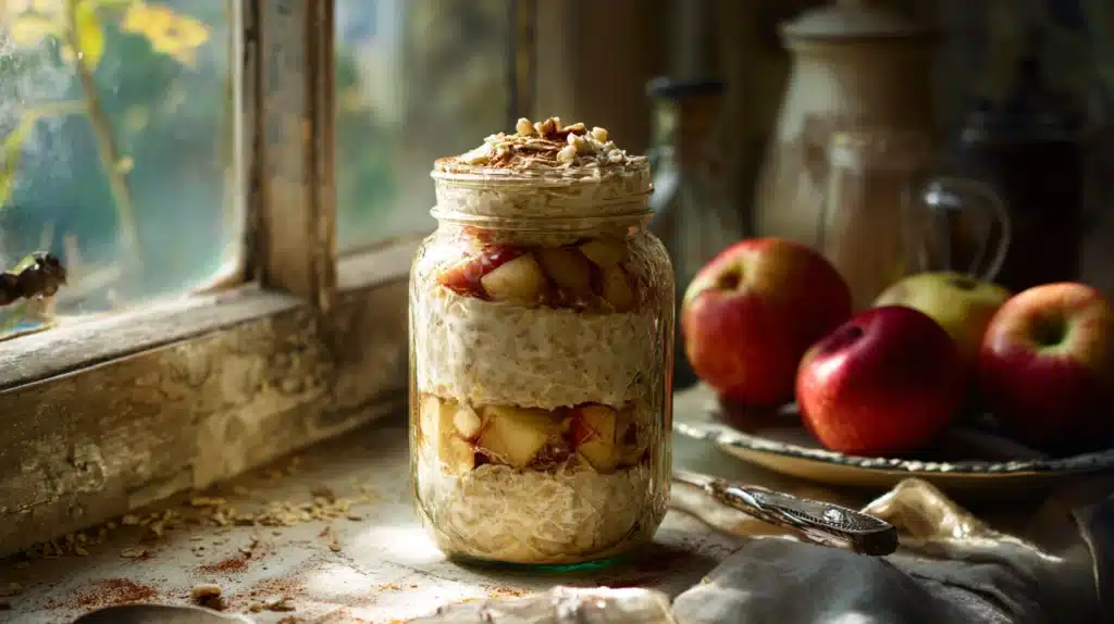 Apple Pie Overnight Oats recipe