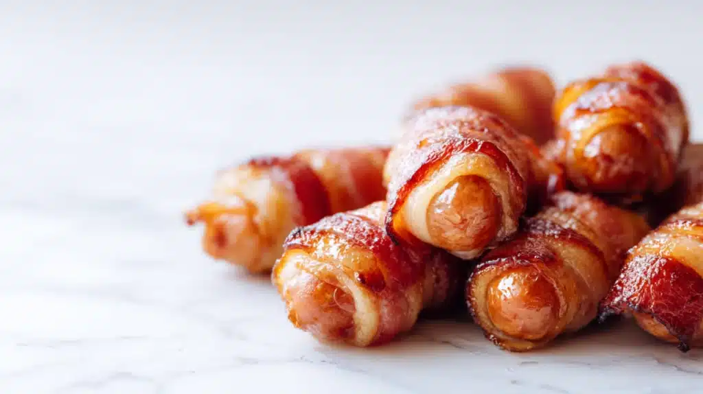 Bacon Wrapped Little Smokies: A Crowd-Pleaser! 5 Bacon Wrapped Little Smokies recipe