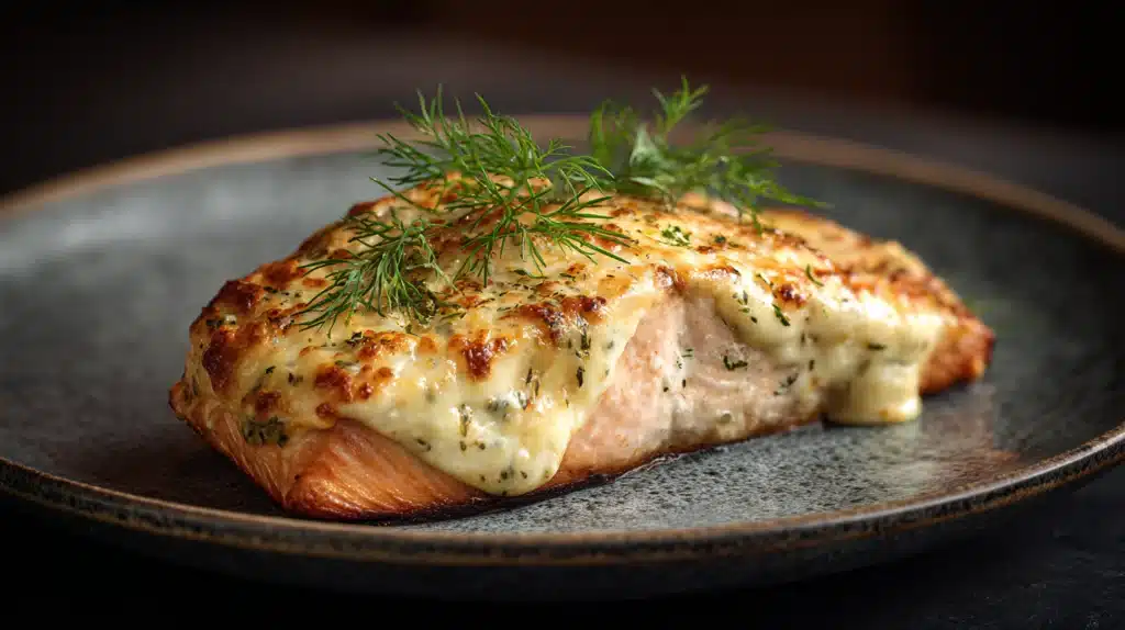 Baked Boursin Salmon recipe