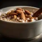 Brown sugar overnight oats with a creamy texture and lightly sweet flavor in a jar.