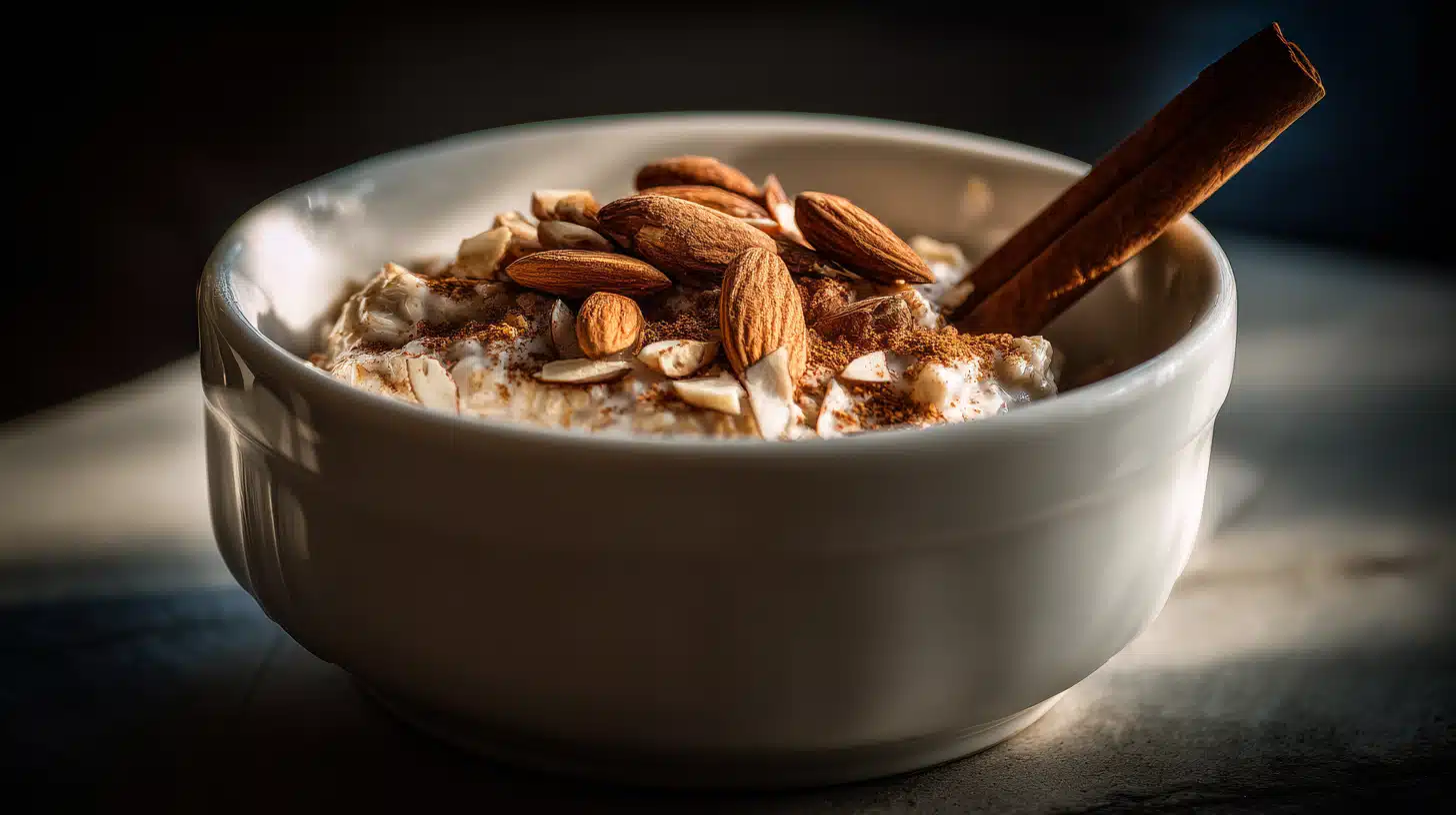 Brown sugar overnight oats with a creamy texture and lightly sweet flavor in a jar.