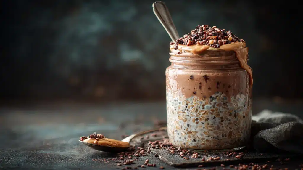 Chocolate Protein Overnight Oats recipe