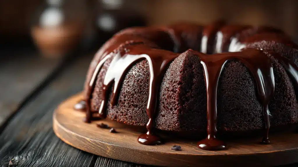 Chocolate Swirl Mousse Bundt Cake  recipe