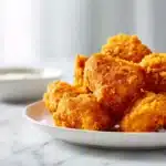 Easy Cowboy Butter Chicken Bites 7 Cowboy butter chicken bites coated in buttery garlic herb sauce served in a bowl