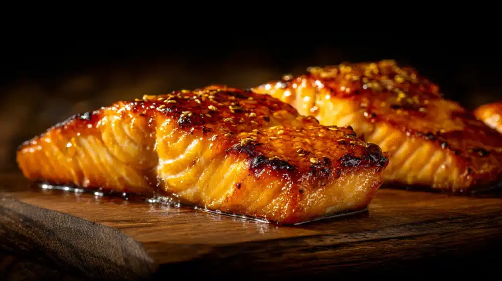 Honey Garlic Glazed Salmon recipe