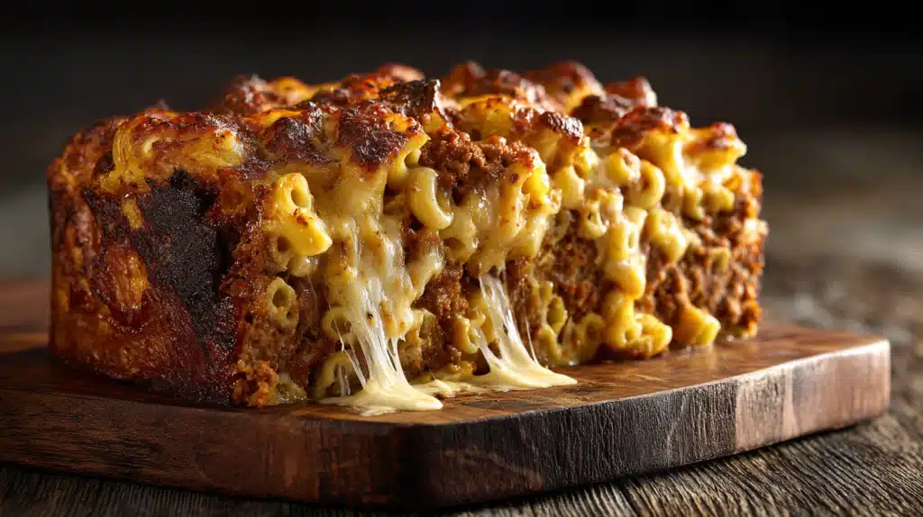 Mac and Cheese Meatloaf Casserole recipe