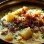 Marry Me Soup: A Heartwarming Crowd-Pleaser in 30-Minute! 7 Creamy Marry Me Soup with tender chicken, sun-dried tomatoes, herbs, and parmesan in a cozy bowl