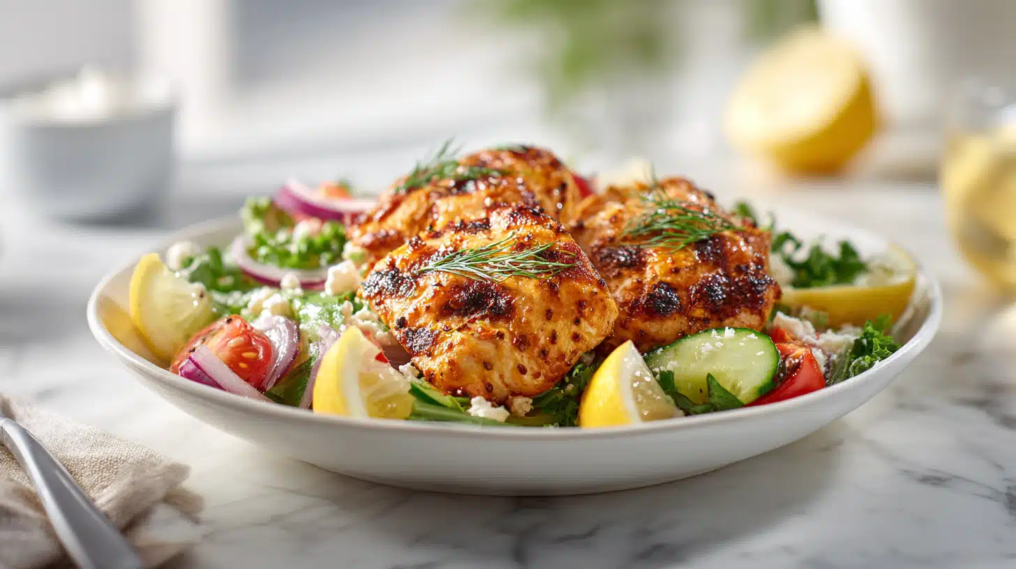 Santa Fe chicken topped with black beans, corn, melted cheese, and southwest seasonings in a skillet