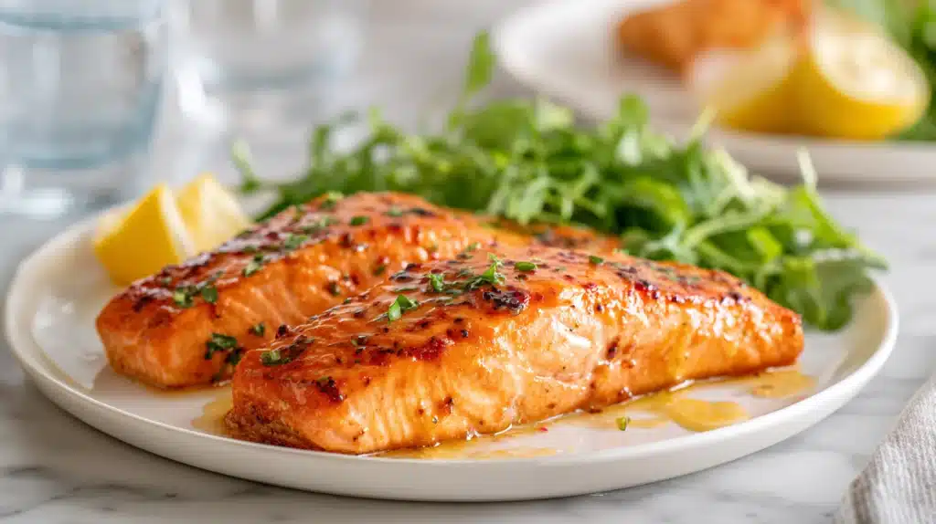 easy Air Fryer Honey Mustard Salmon