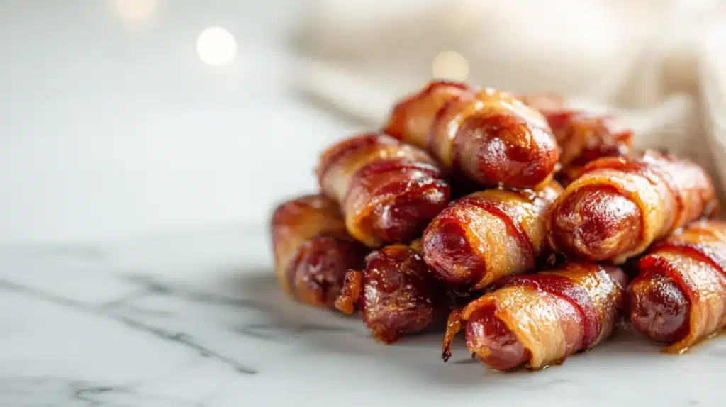 Bacon Wrapped Little Smokies: A Crowd-Pleaser! 6 easy Bacon Wrapped Little Smokies
