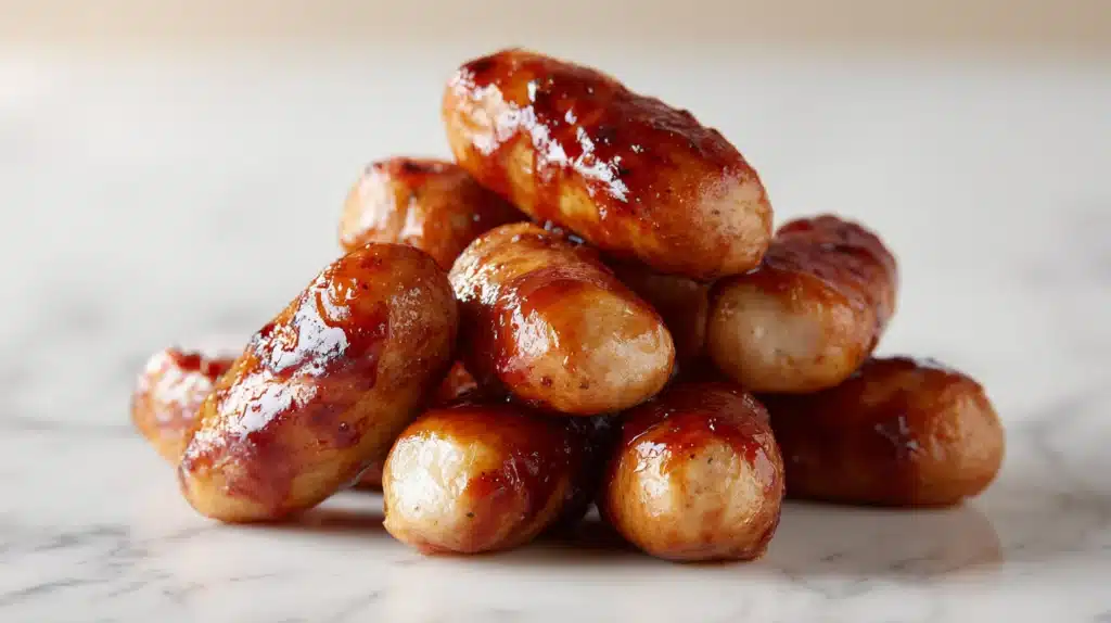 easy Baked BBQ Sausage Bites