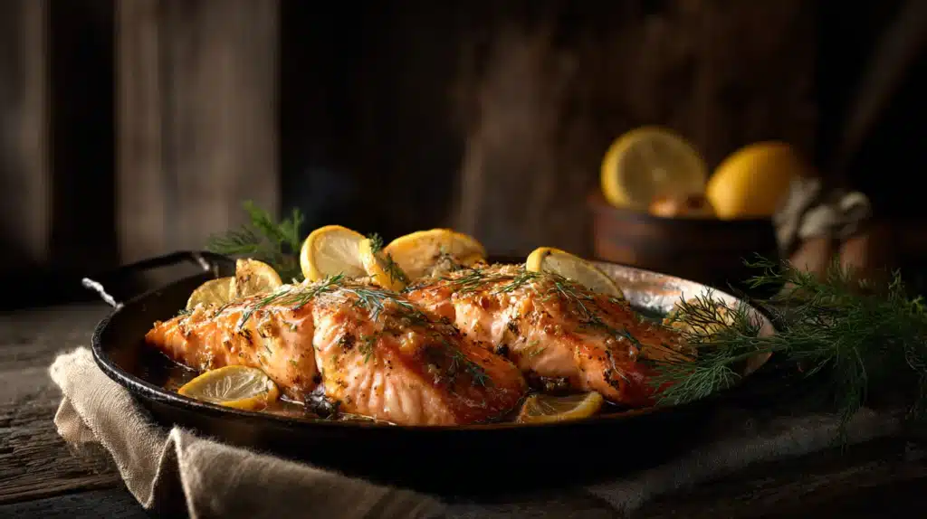 Baked Lemon Garlic Butter Salmon 6 easy Baked Lemon Garlic Butter Salmon