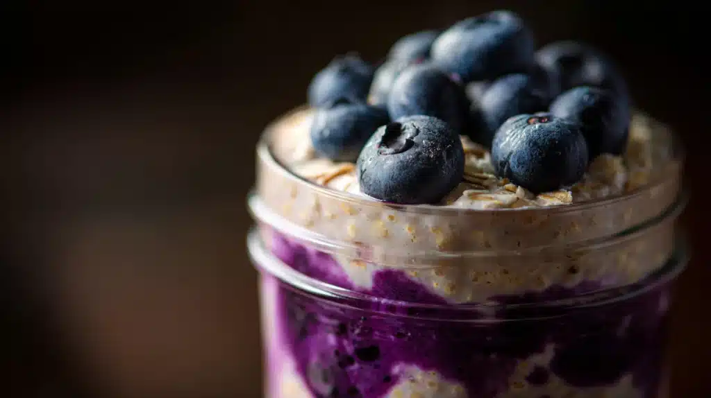easy Blueberry Overnight Oats