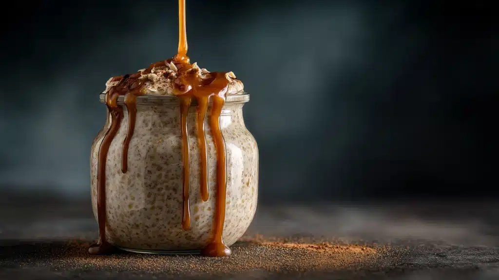 easy Caramel Macchiato Overnight Oats