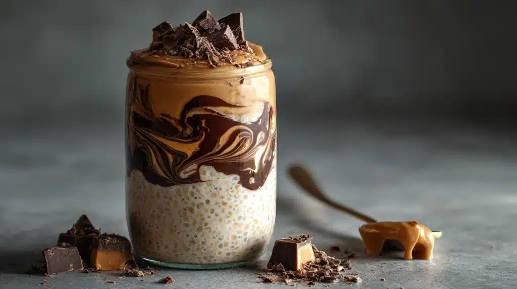 easy Chocolate Peanut Butter Overnight Oats