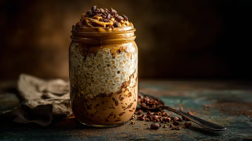 easy Chocolate Protein Overnight Oats