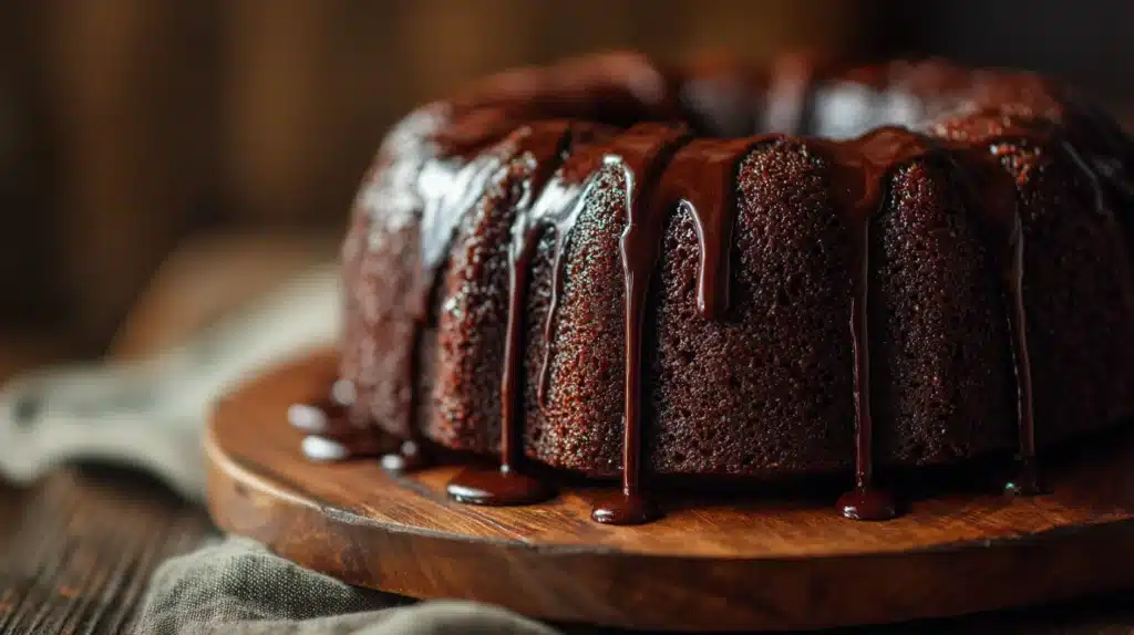 easy Chocolate Swirl Mousse Bundt Cake