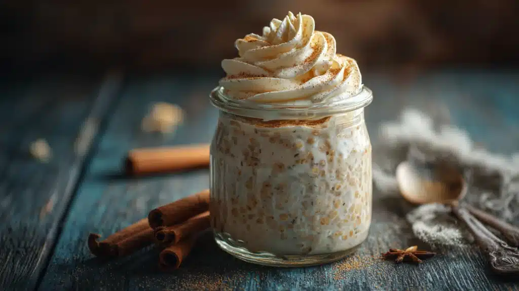 easy Cinnamon Roll Overnight Oats