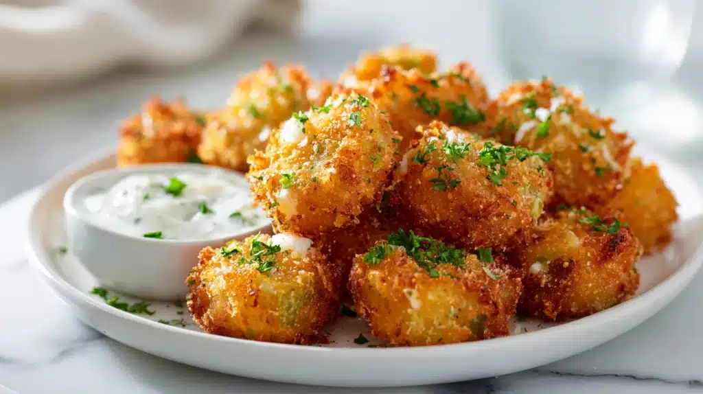 Crispy Pickle Cheese Bites: Snackable, Crunchy, and Addictive! 6 easy Crispy Pickle Cheese Bites