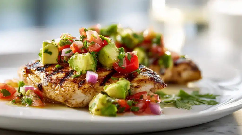 Fiesta Lime Chicken With Avocado Salsa 6 easy Fiesta Lime Chicken with Avocado Salsa