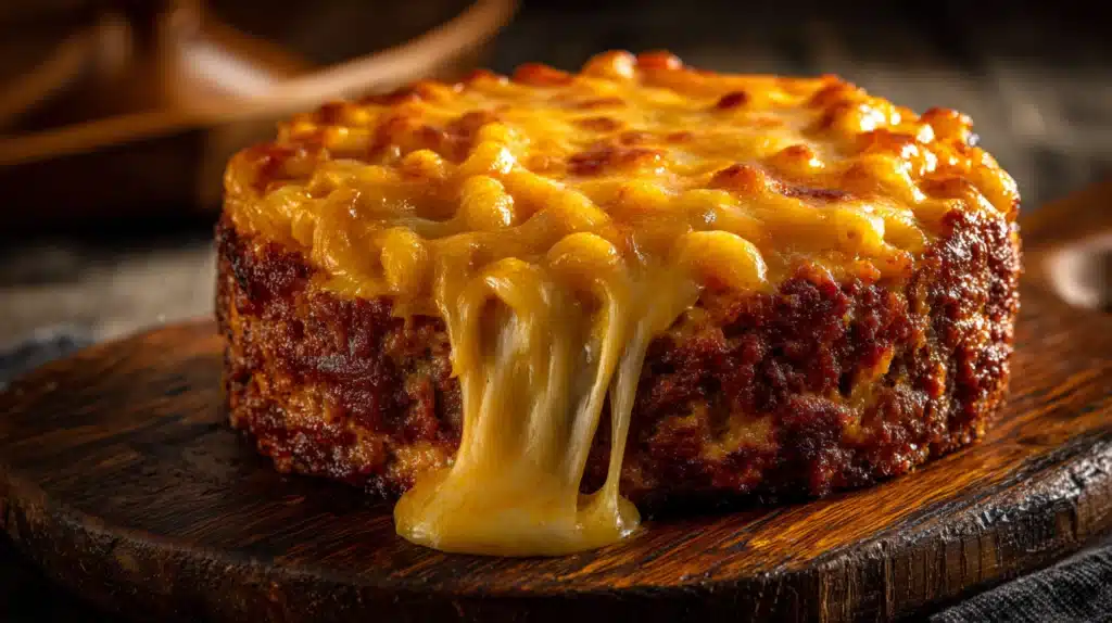 easy Mac and Cheese Meatloaf Casserole