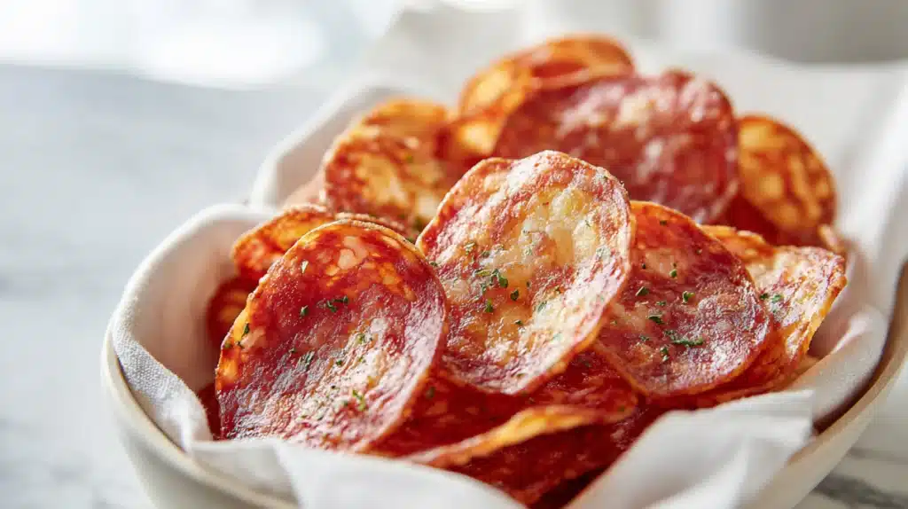 easy Pepperoni Chips