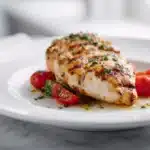 Marry Me Chicken simmered in creamy sauce with sun-dried tomatoes, garlic, and herbs in a skillet