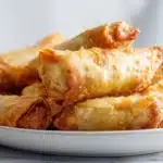 Air Fryer Egg Rolls 7 Air fryer egg rolls crispy and golden brown served with dipping sauce