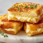 Air Fryer Grilled Cheese 7 Air fryer grilled cheese sandwich golden brown and crispy with melted cheese inside